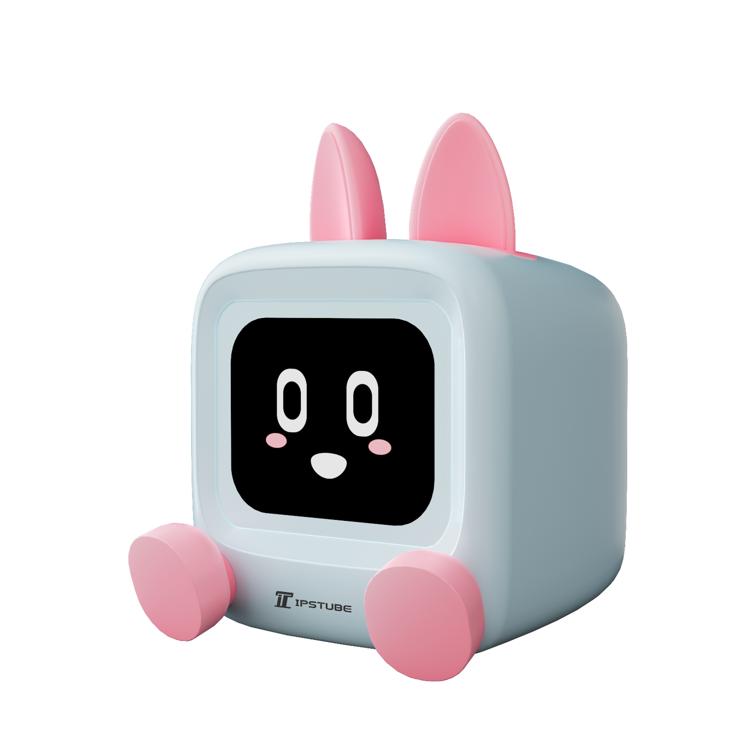"MILI Robot Pet TV Edition in gaming setup environment showcasing cyberpunk aesthetic and desktop integration"